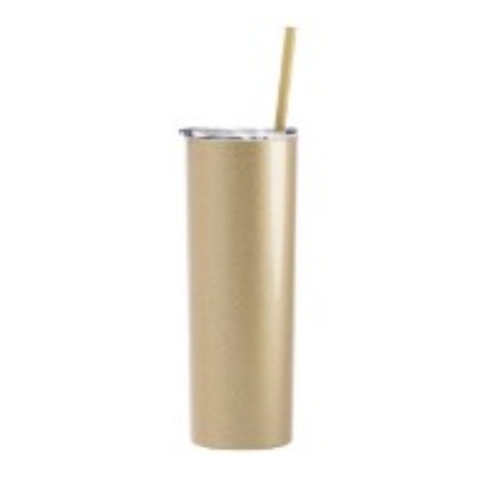 Maars Skinny 20 oz. Tumbler- Glitter Champagne Gold